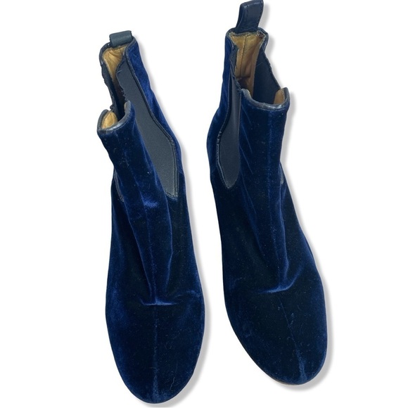 ⭐️BLUE VELVET Ankle Boots Size 8.5 - Picture 7 of 12